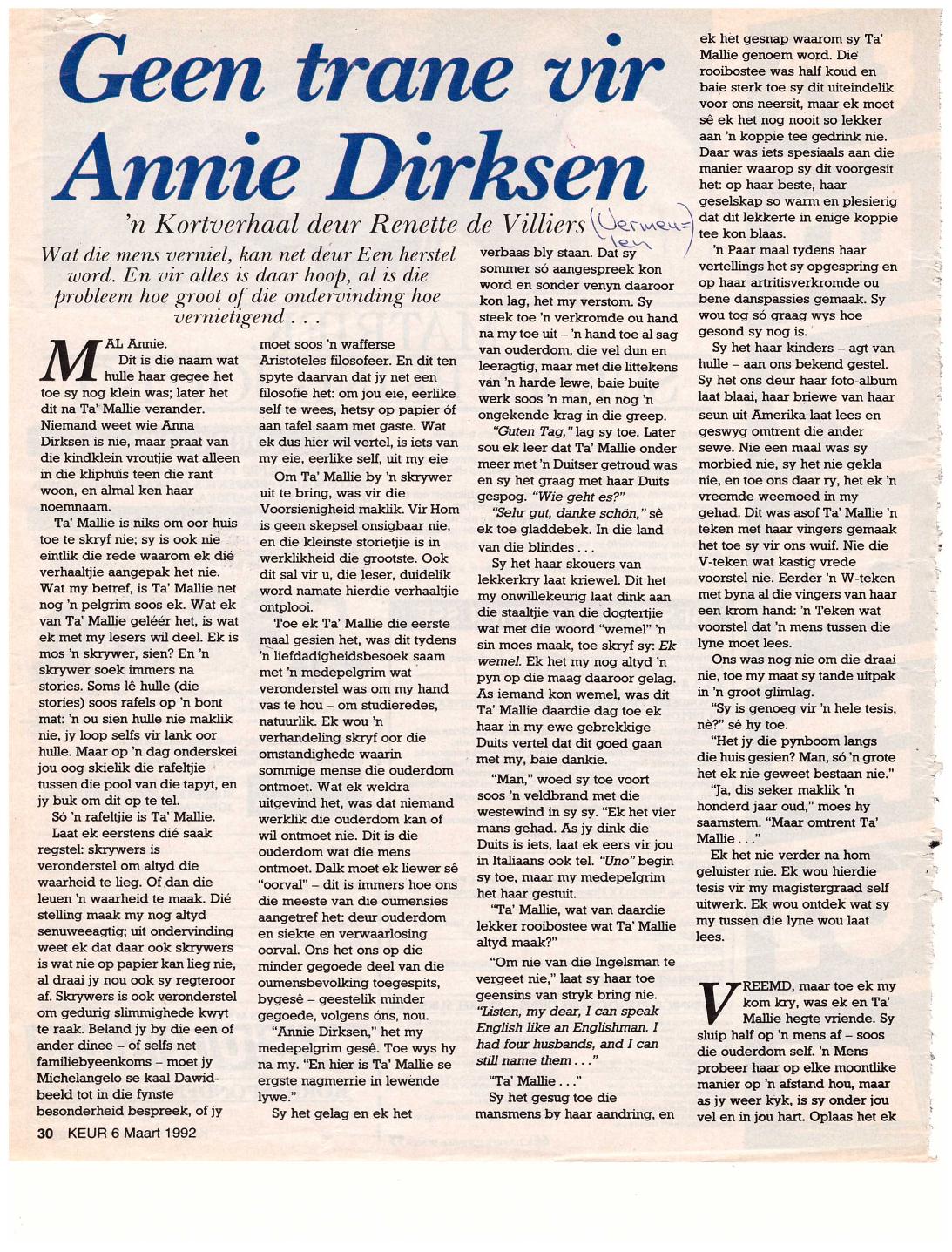 Geen Trane vir Annie Dirksen 1.jpg